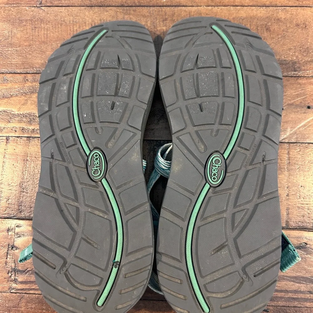 Chaco Z1 Classic w/Green w/Gray Sole Active Outdoor Hiking Water Sandals.Size 10 - Picture 8 of 8